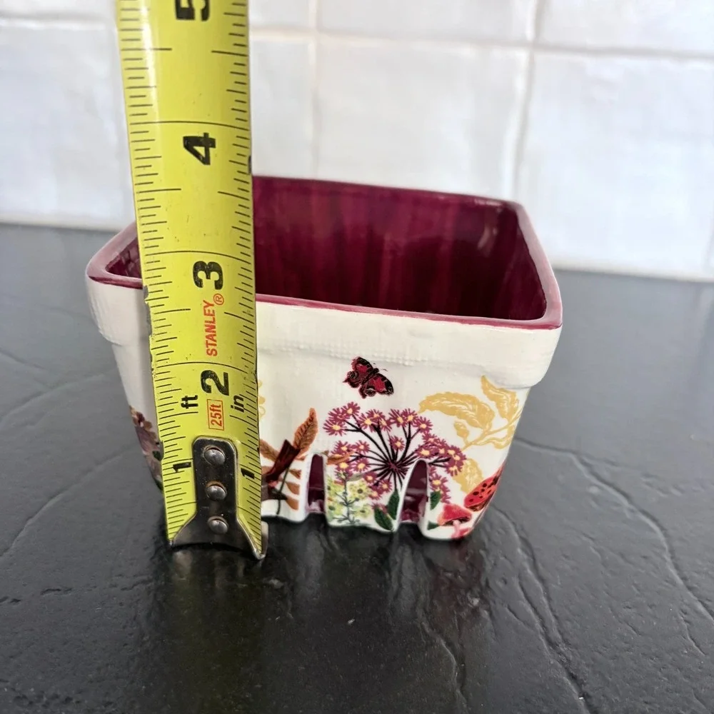Anthropologie Nathalie Lete Berry Bowl Rare Cute Whimsical Bird Cottage Fairy